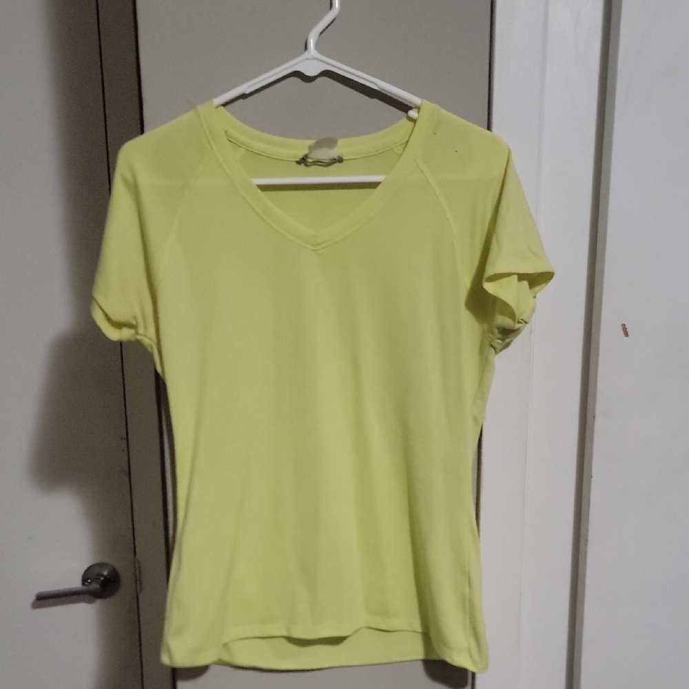 Women's V-Neck Yellow Top
